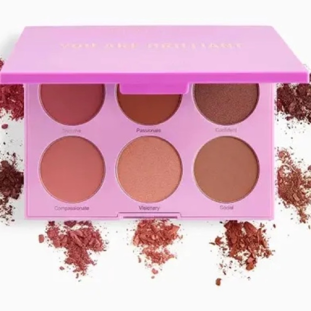 REALHER You Are Brilliant Pro Blush Palette 6 Shades New in Box